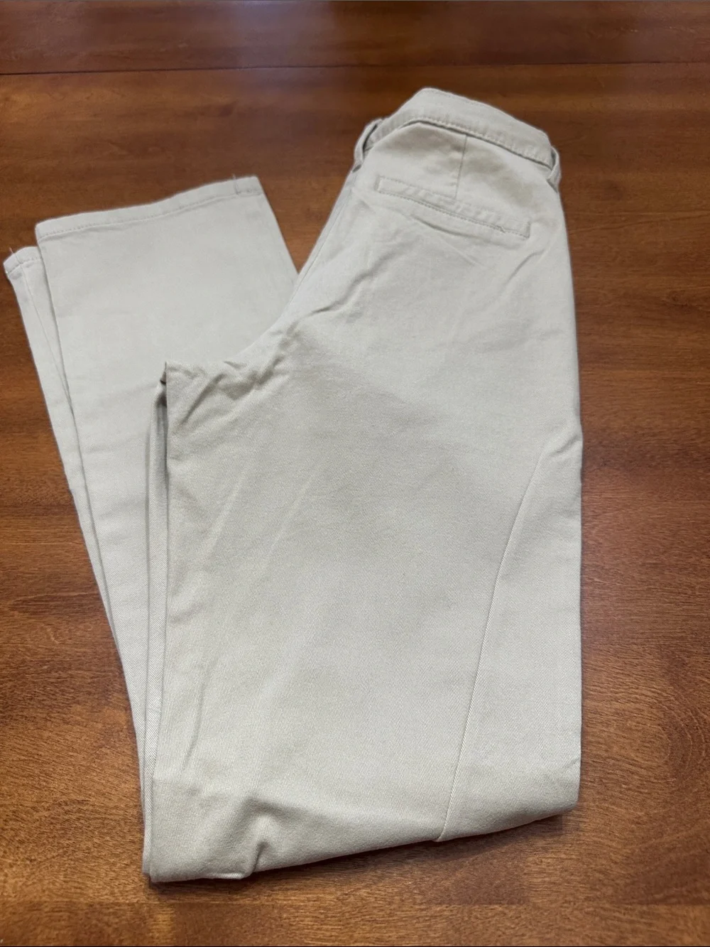 The Children’s Place Girls Khaki Uniform Pants Adjustable Waist Size 12 NWOT